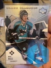 2003-04 UD Black Diamond Mike Ricci #178 Quad Diamond Parallel Sharks